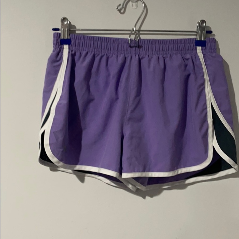 Women’s Under Armour s purple shorts